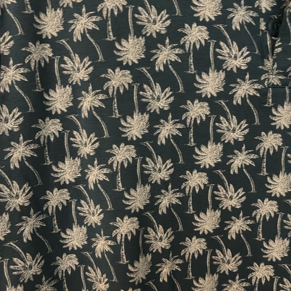 Men’s palm tree printed polo shirt image 2